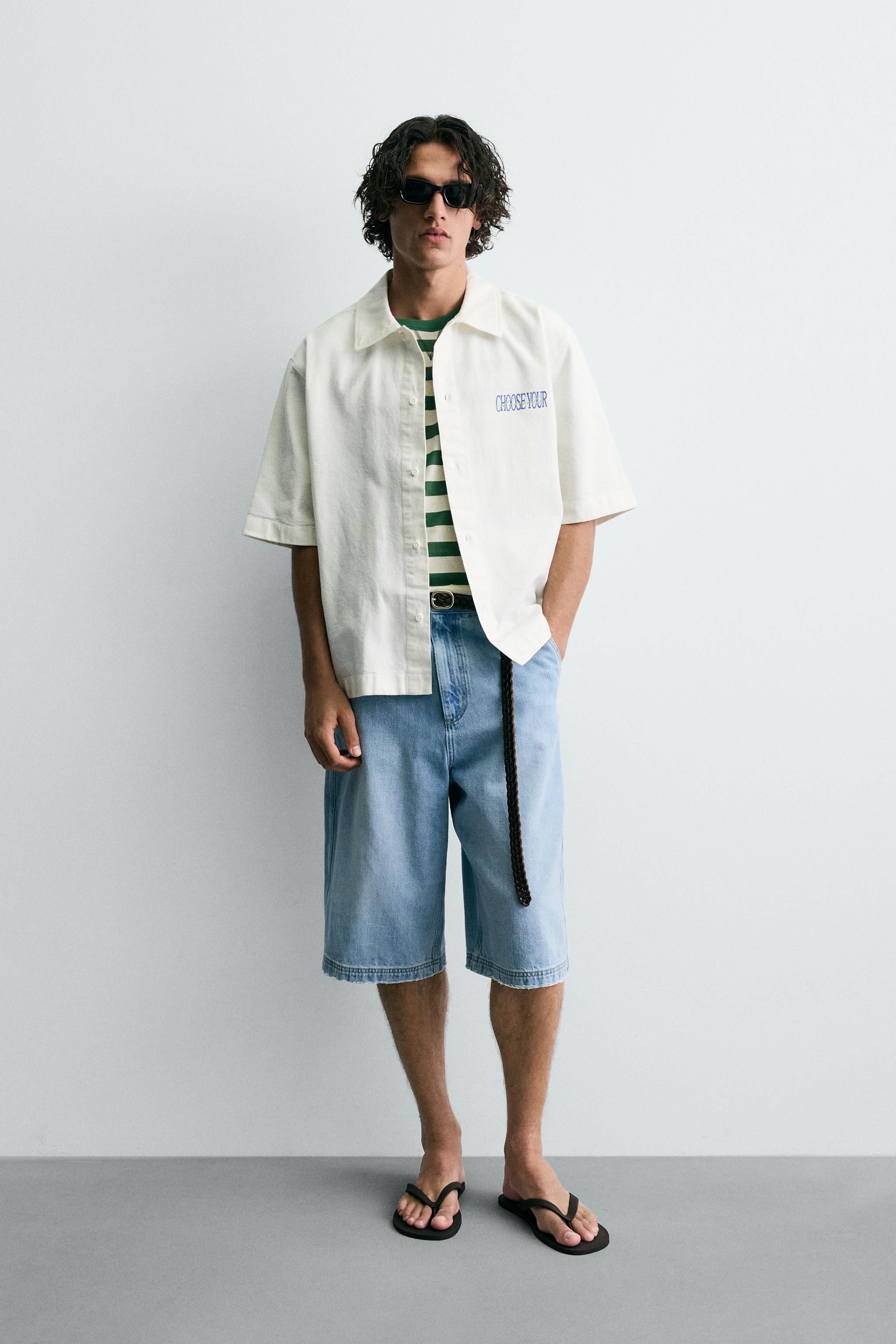 CHEMISE DÉLAVÉE IMPRIMÉ BIMATIÈRE